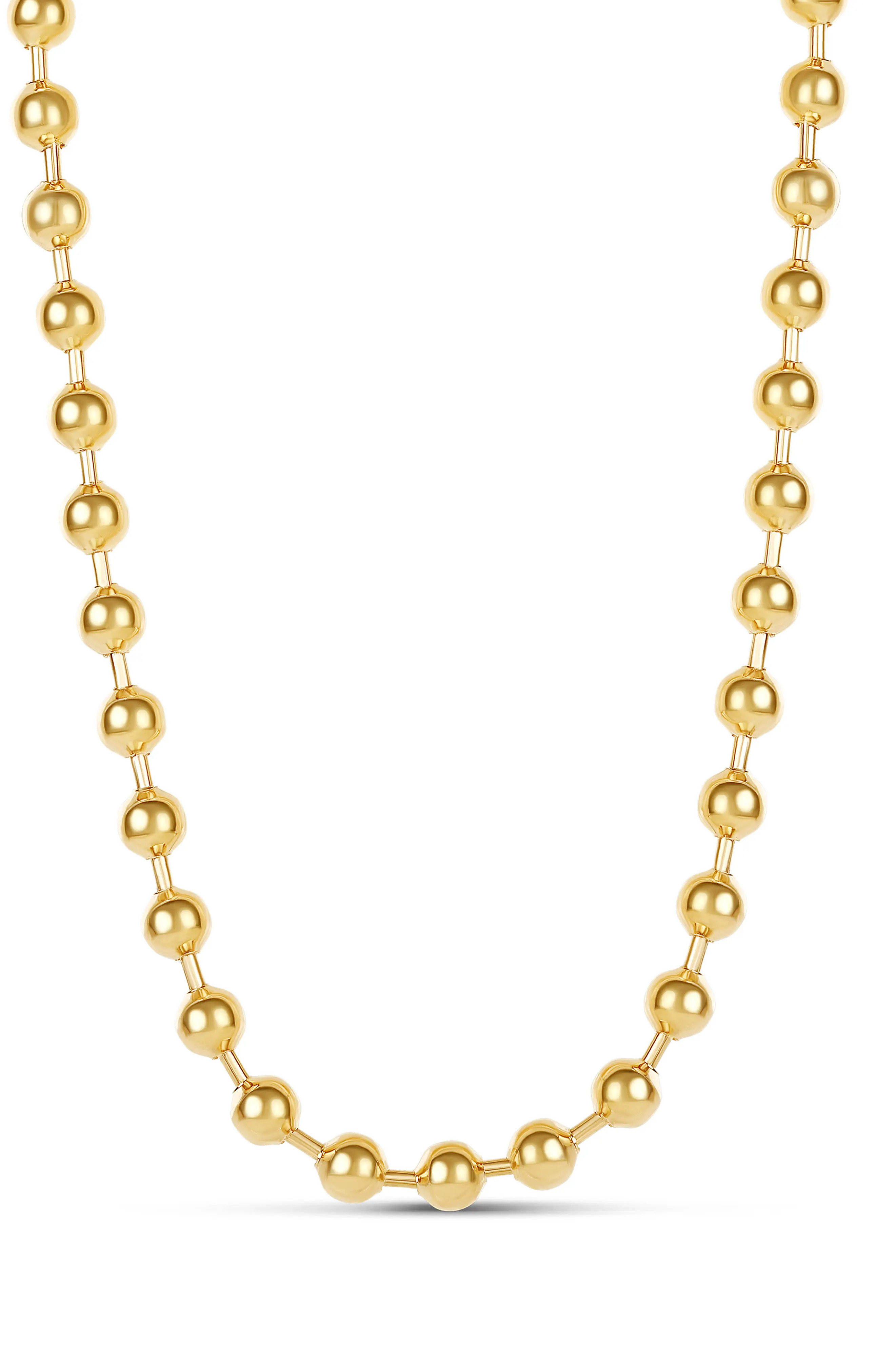 SHYMI Ball Beaded Necklace in Gold at Nordstrom | Nordstrom