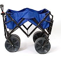 MacSports Collapsible Heavy Duty All Terrain Beach Utility Wagon with Table | Amazon (US)