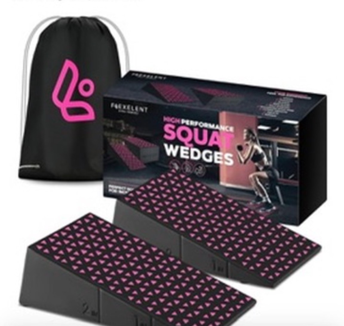 Squat Wedge Block Pair - Non Slip Squat Wedges & Ramp for
Exercise, Home Gym, Weight Lifting & Yoga - Calf Stretcher Slant Board to Elevate Heels, Improve Ankle Mobility, Backpack Included
for Storage

#LTKActive #LTKWorkwear #LTKHome