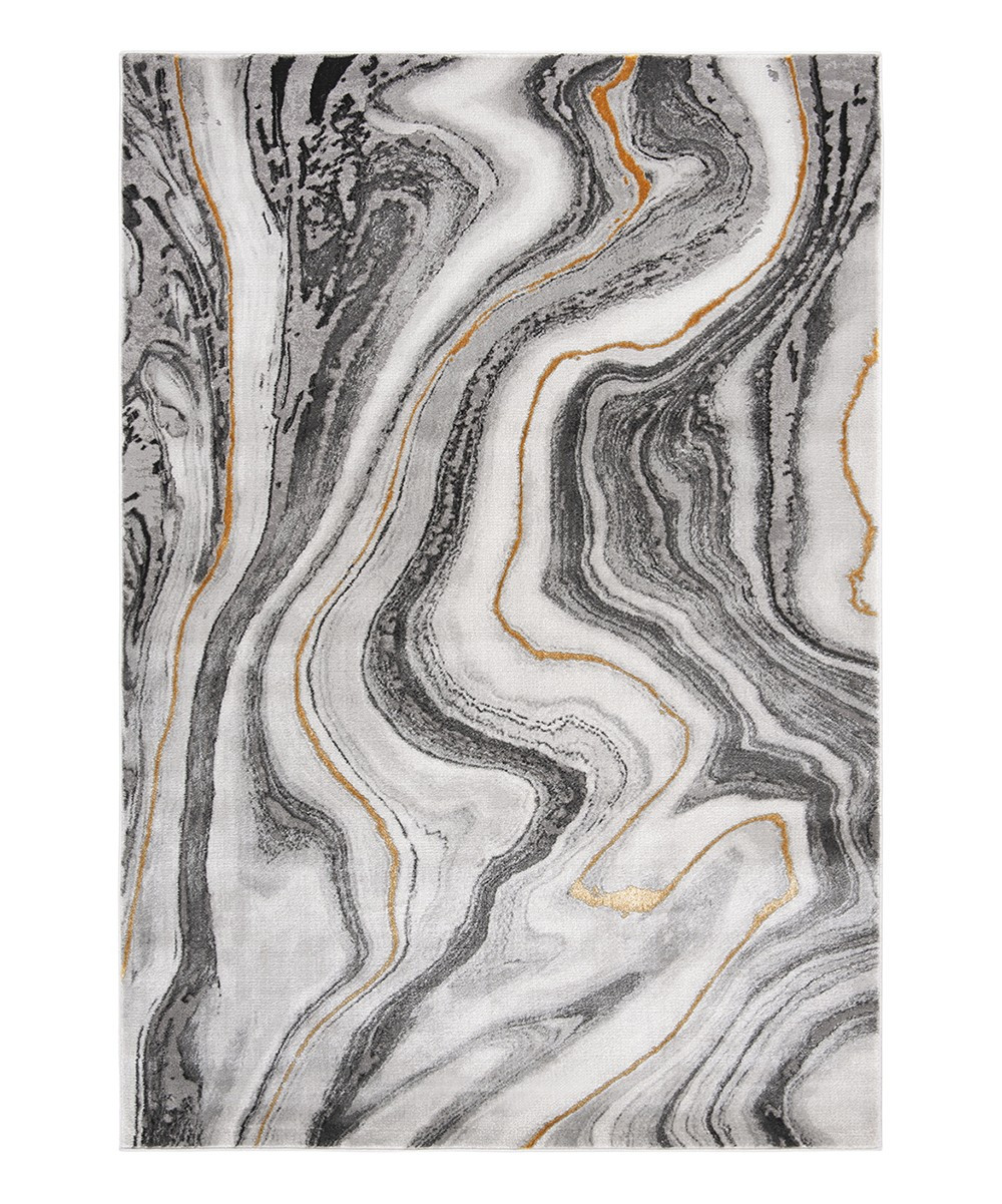 SAFAVIEH Rugs Indoor Rugs Grey - Gray & Gold Jillian Craft Rug | Zulily