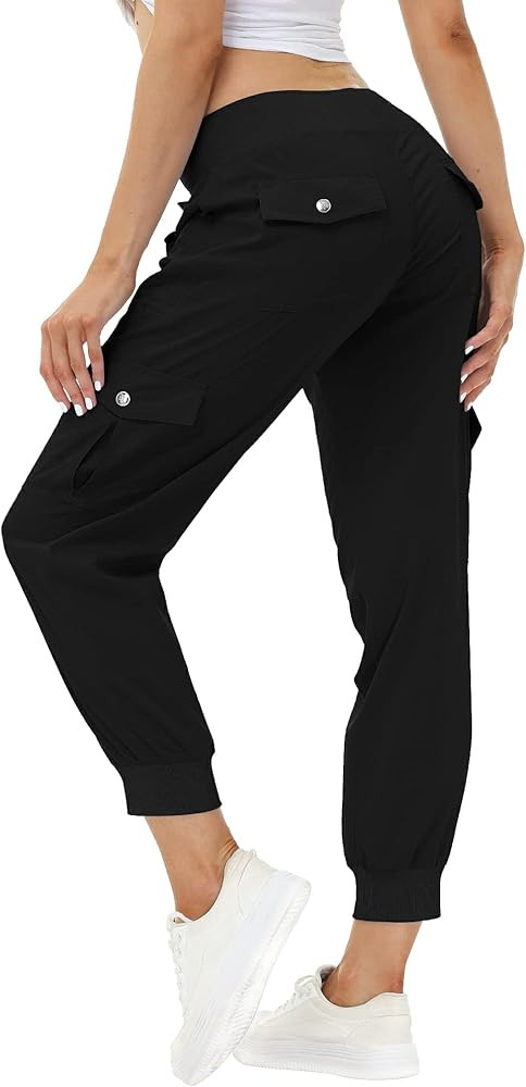 MoFiz Women's Lightweight Hiking Cargo Pants Outdoor Quick Dry Casual Travel Sweatpants Joggers E... | Amazon (US)