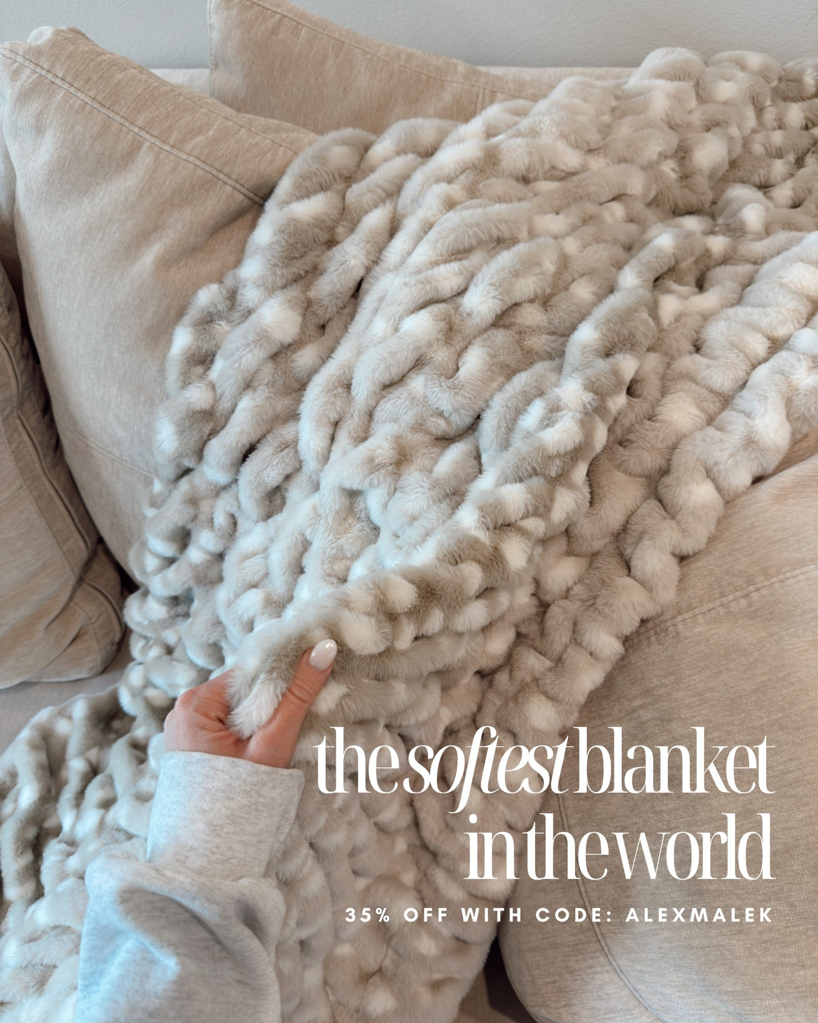 Get 35% off site wide with code ALEXMALEK 
Gift guide for her // gift ideas /
Lola blanket 

#LTKGiftGuide #LTKHoliday #LTKdayinmylife