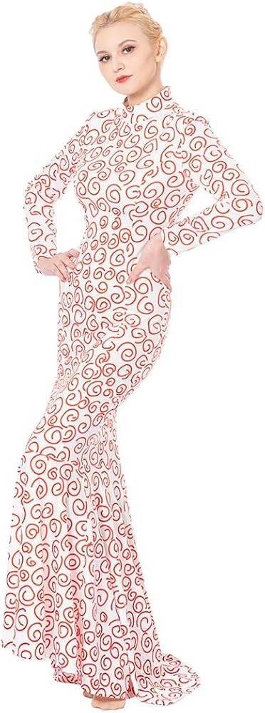 SFWXCOS Women's Mars Attacks Cosplay Martian Spy Girl Costume Halloween Costume Dress | Amazon (US)