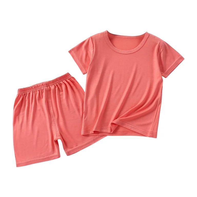 Tbopshirt 2Pcs Baby Girls Outfit Toddler Kids Baby Boys Girls Fashion Cute Solid Color Sleeveless... | Walmart (US)
