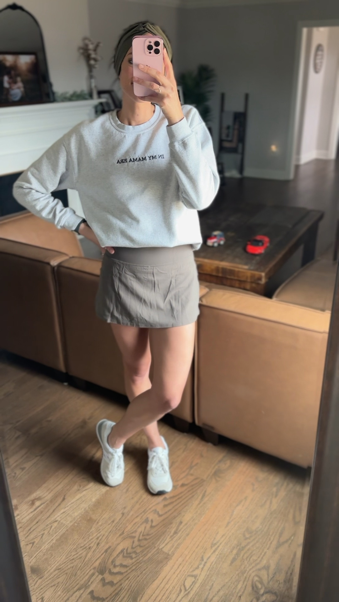 Saturday outfit of the day 🤎🫶🏽 #momfit #casualfashion #fitcheck #activeskort #skort #activeskirt 

#LTKActive #LTKWatchNow #LTKStyleTip