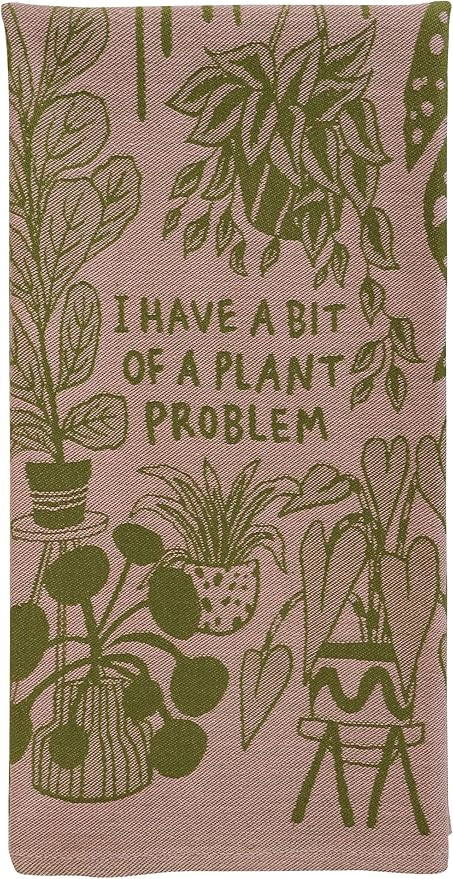 Blue Q Woven Funny Dish Towel ~ I Have a Bit of a Plant Problem. 100% Cotton, Soft, Super-Absorbe... | Amazon (US)