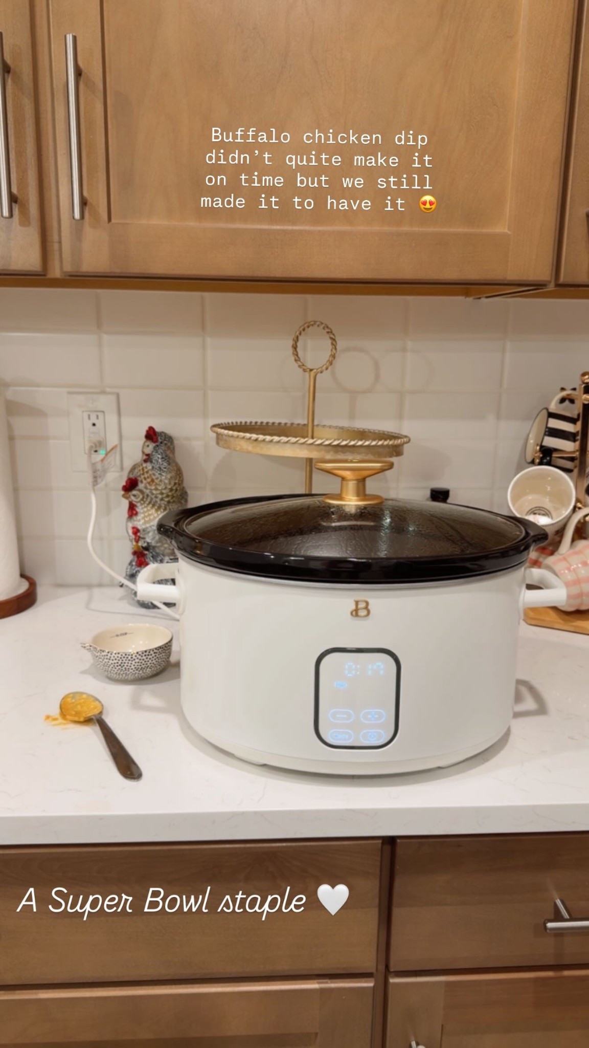 Super Bowl staple 🏈🤍
Buffalo chicken dip in my favorite slow cooker. It didn’t finish before kickoff but it was still worth the wait.

#LTKfoodie #LTKHome #LTKSeasonal