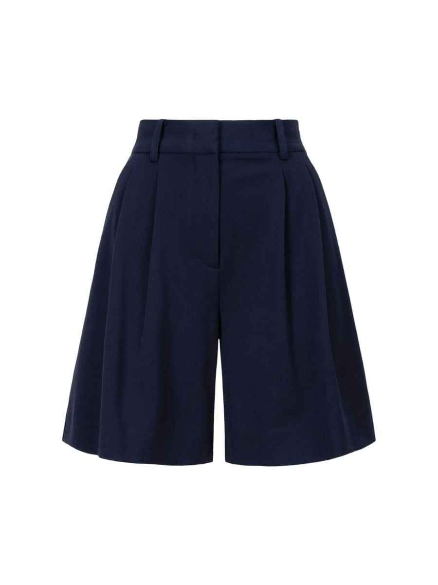 Luisa Long Pleated Shorts | Saks Fifth Avenue