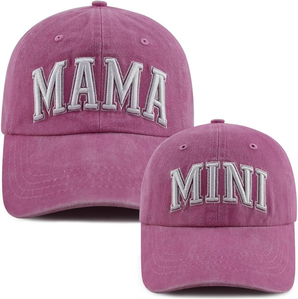 Goyklrb 2PCS Mama and Mini Matching Baseball Cap for Mom Girl, Adjustable Cotton Embroidered Pare... | Amazon (US)