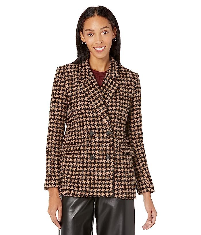 Blank NYC Houndstooth Double-Breasted Blazer in Book Club | Zappos