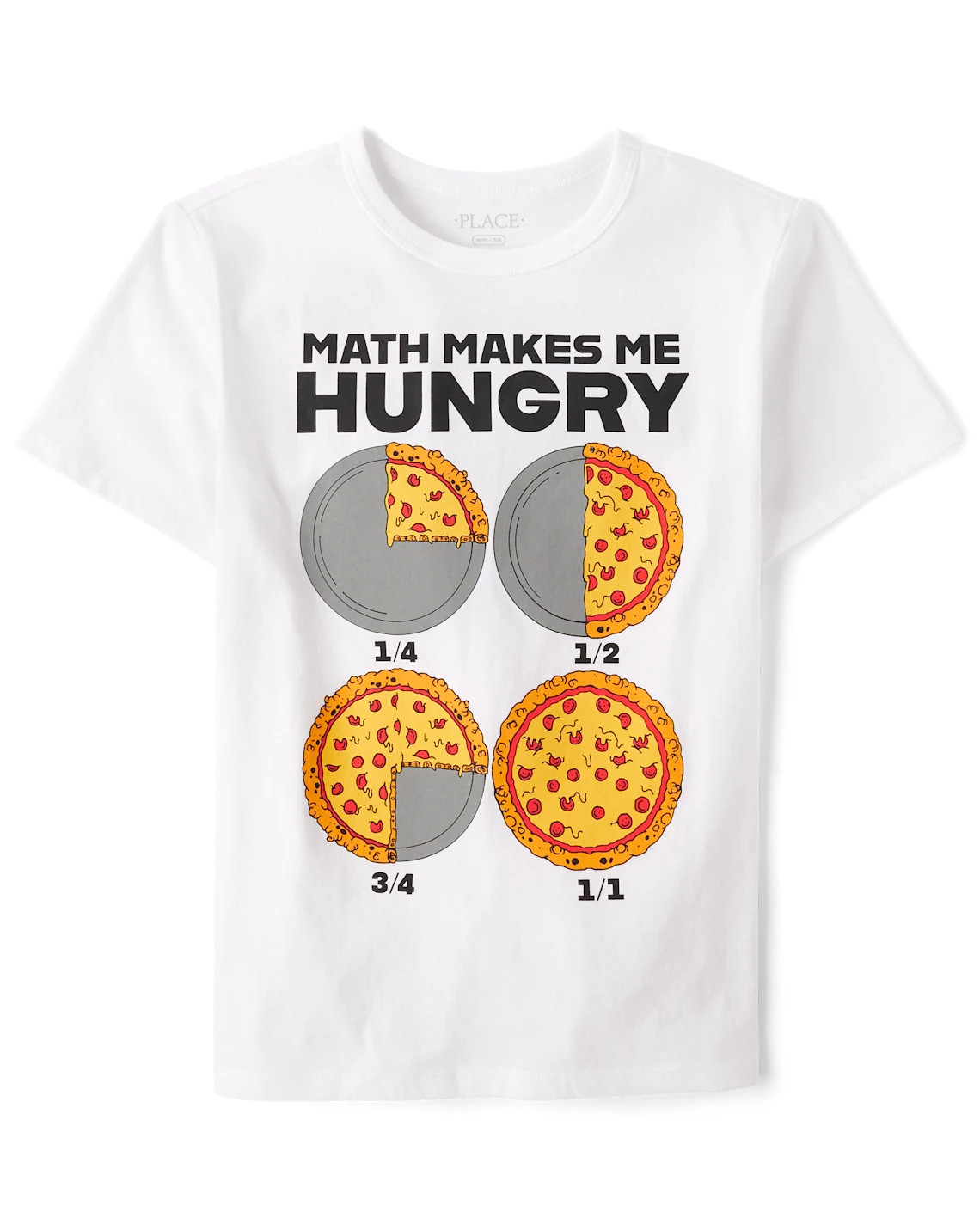 Boys Pizza Math Graphic Tee - white | The Children's Place
