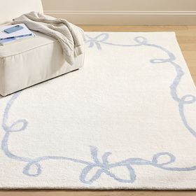 Bow Border Rug | Pottery Barn Teen