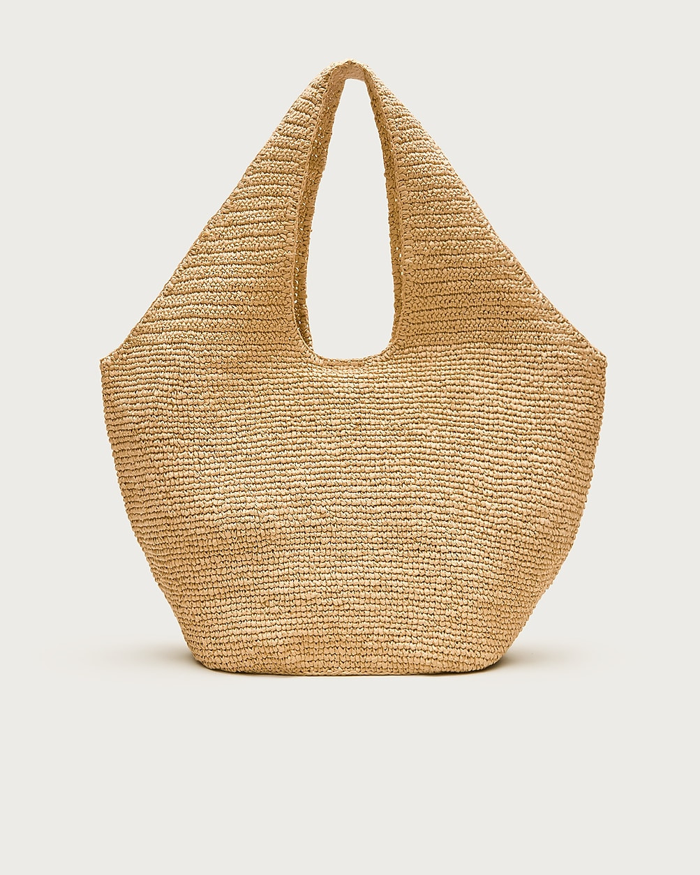 Large handknotted straw tote | J. Crew US
