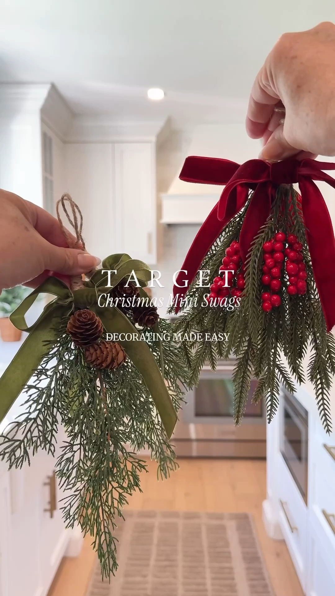 These mini Christmas swags from Target are an affordable and easy way to decorate your kitchen for the holidays! ❤️ Available in sets of 4.

#LTKFindsUnder50 #LTKHome #LTKSeasonal #LTKSeasonal #LTKFindsUnder50 #LTKHome



#LTKSeasonal #LTKHome #LTKHoliday