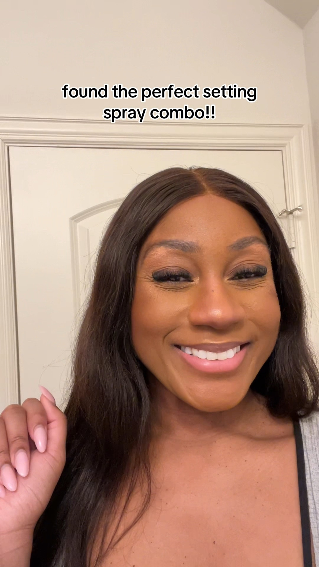 excuse the tiredness in my voice I am literally exhausted it's been a long day😭😭 but makeup is still eating though!🤩🤩🤏🏽 #lorealsettingspray
#onesizesettingspray #settingspray #makeuphacks #makeupreview

#LTKBeauty #LTKgrwm #LTKselfcare