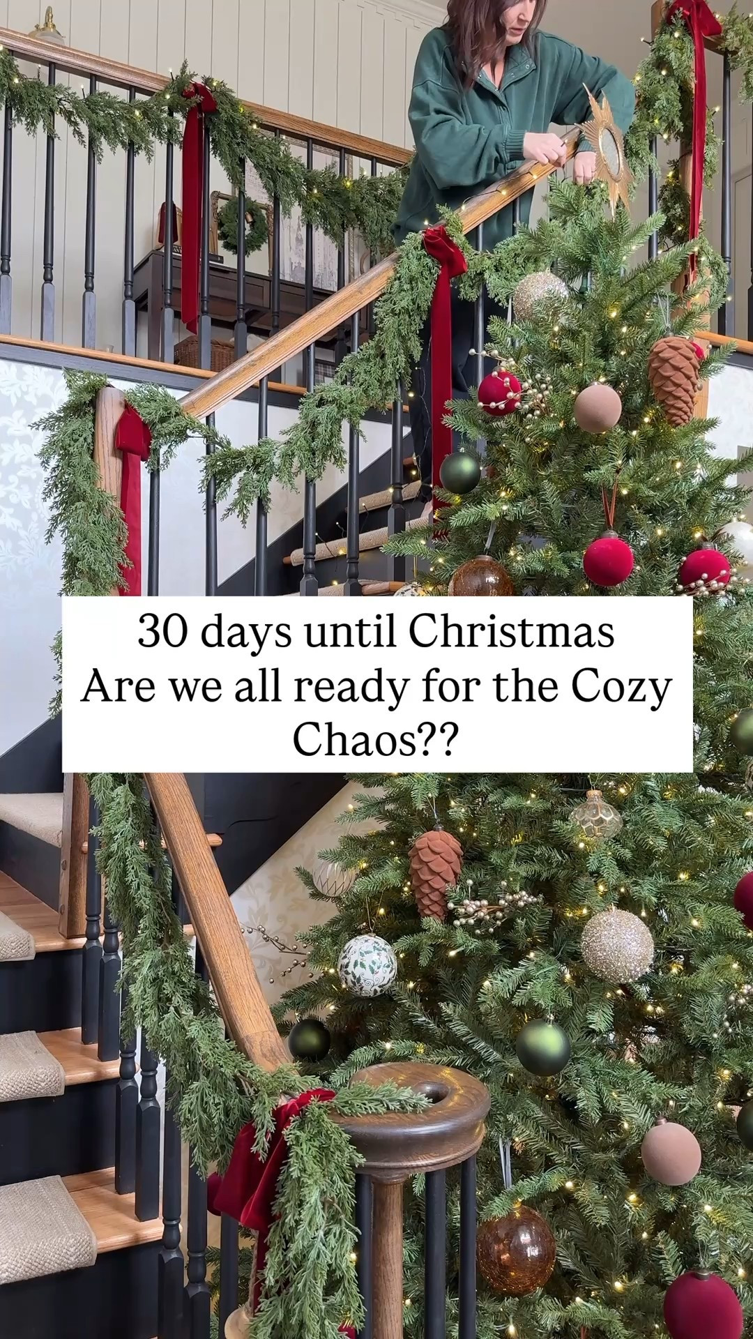 Christmas in the entryway!
Staircase garland and foyer are all decked out for the holidays 

#LTKSeasonal #LTKHoliday #LTKHome