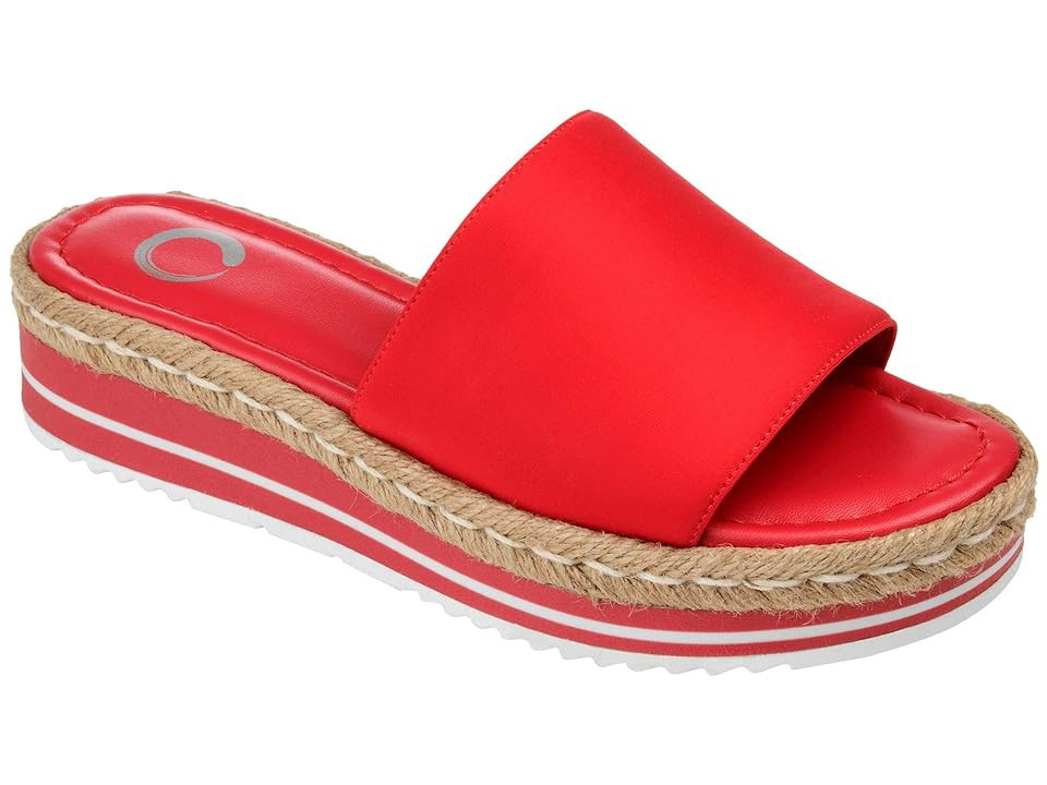 Journee Collection Rosey Sandal Women's Shoes Red: 9.5 W | Zappos.com