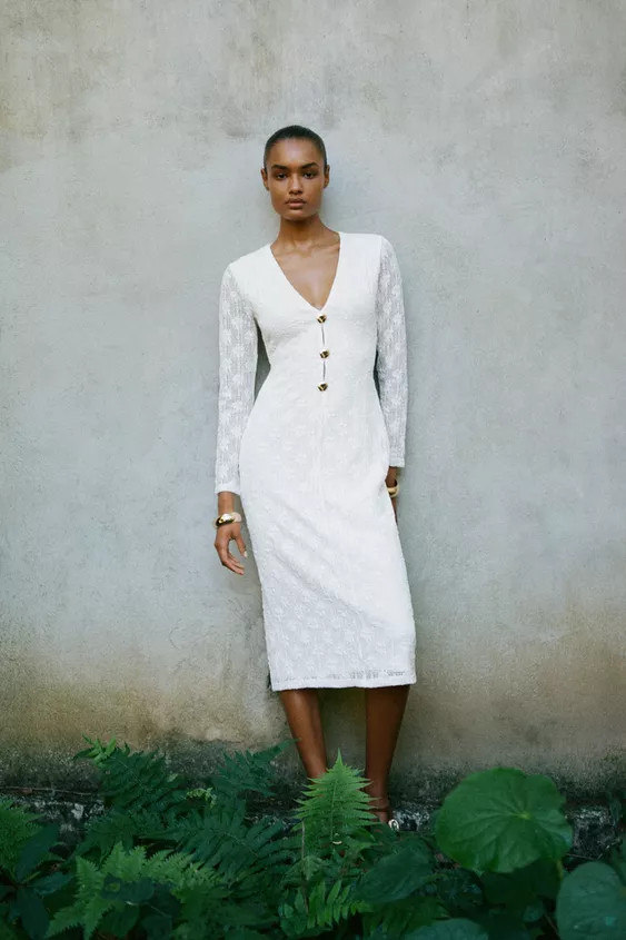 CROCHET MIDI DRESS | Zara US