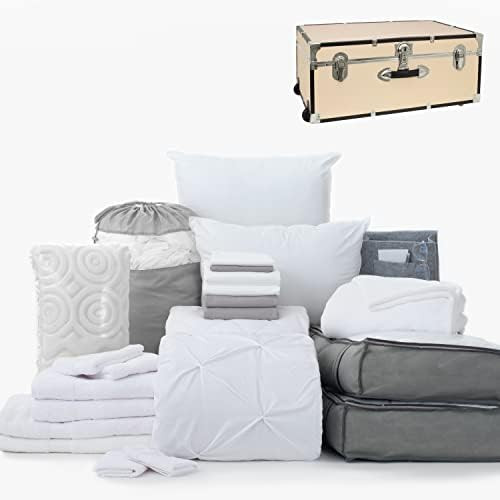 OCM College Dorm Room 25-Piece Complete Campus Pak Trunk Bundle | Twin XL Bedding, Bath & All Extras | Amazon (US)