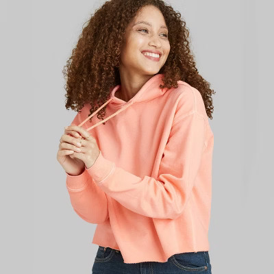 Women's Cropped Hoodie - Wild Fable™ (Regular & Plus) | Target