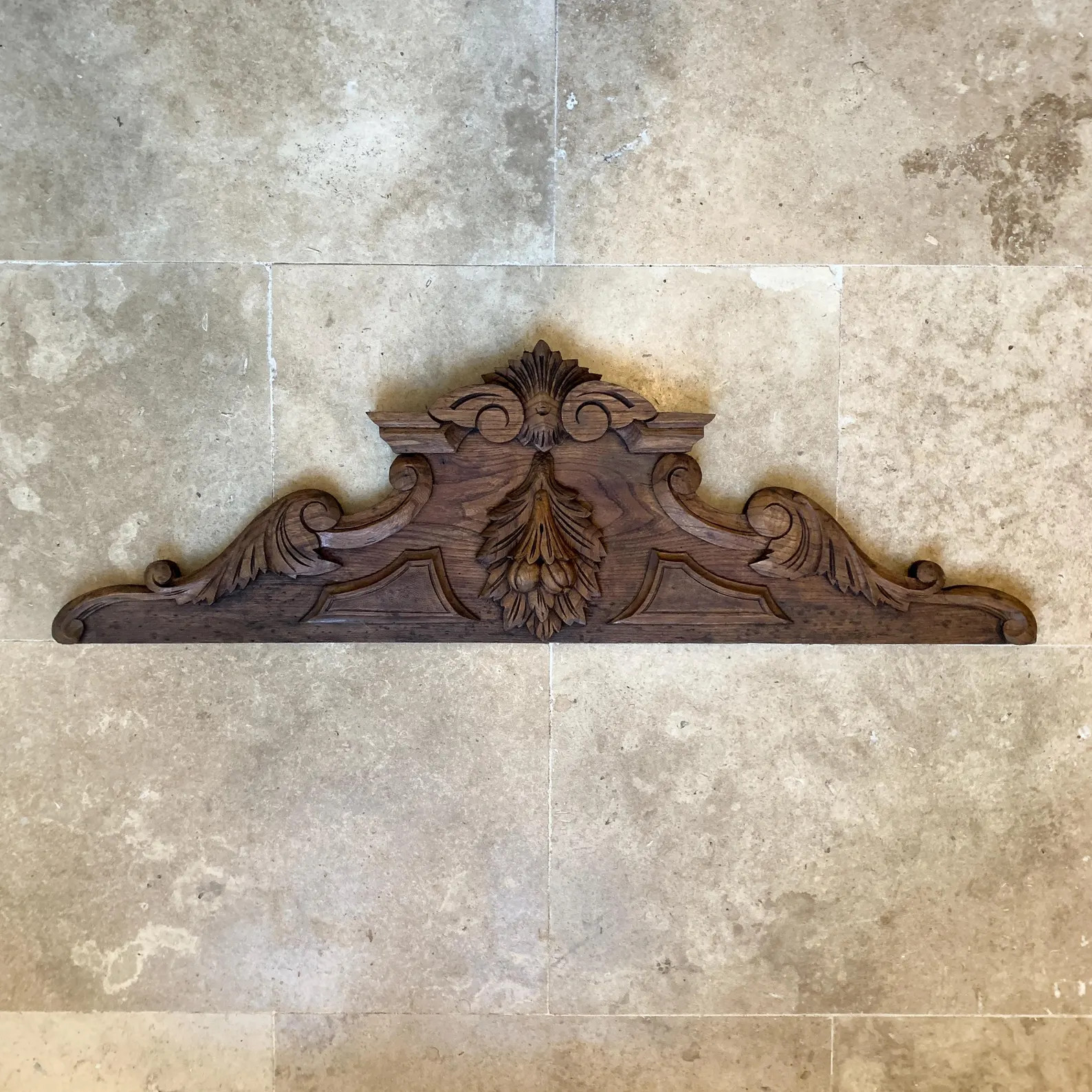 A Magnificent French Traditional Old Wooden Pediment With a Beautifully Carved Naturalist Scroll ... | Etsy (US)