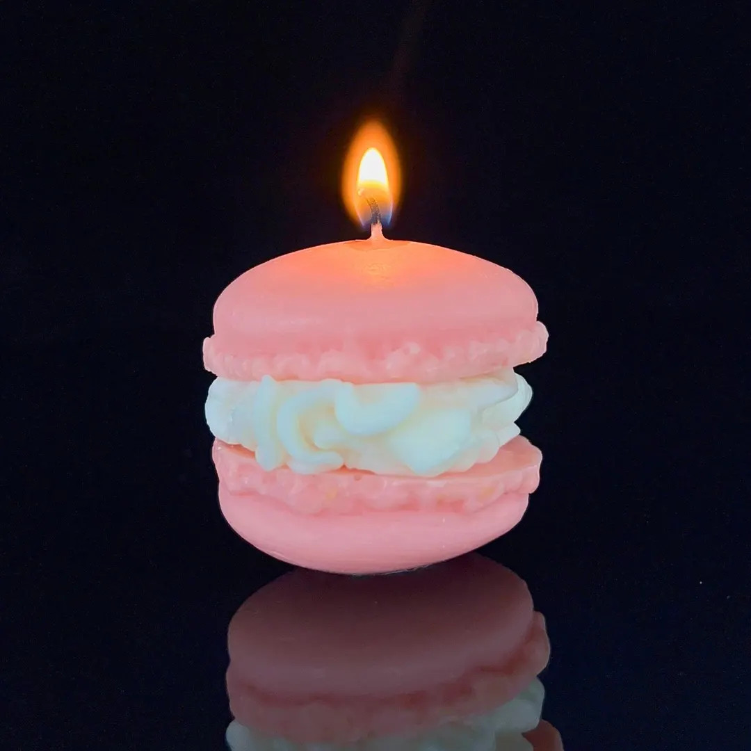 Macaron Candle – French Pastel Dessert Candle, Luxury Gift, Wedding Favour, Rapeseed & Soy Wax ... | Etsy (US)