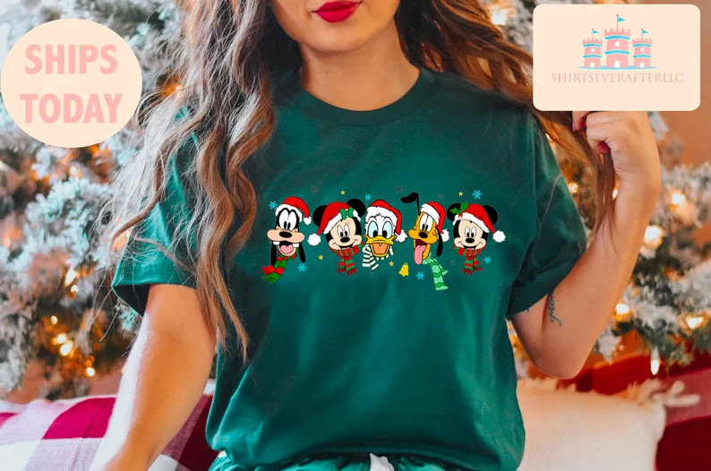 Vintage Mickey and Friend Christmas Shirt,disney Ears Christmas Shirt,disney Christmas Shirt,disn... | Etsy (US)