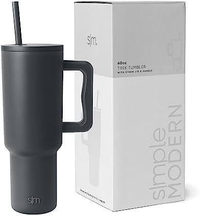 Simple Modern 40oz Tumbler w/Handle & Straw Lid, Graphite (Pack of 12) | Amazon (US)