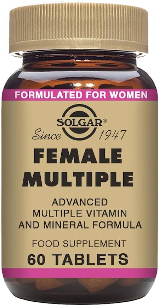 Solgar Female Multiple Tablets - Pack of 60 - With 27 Key Nutrients for Daily Wellbeing - With Vi... | Amazon (UK)