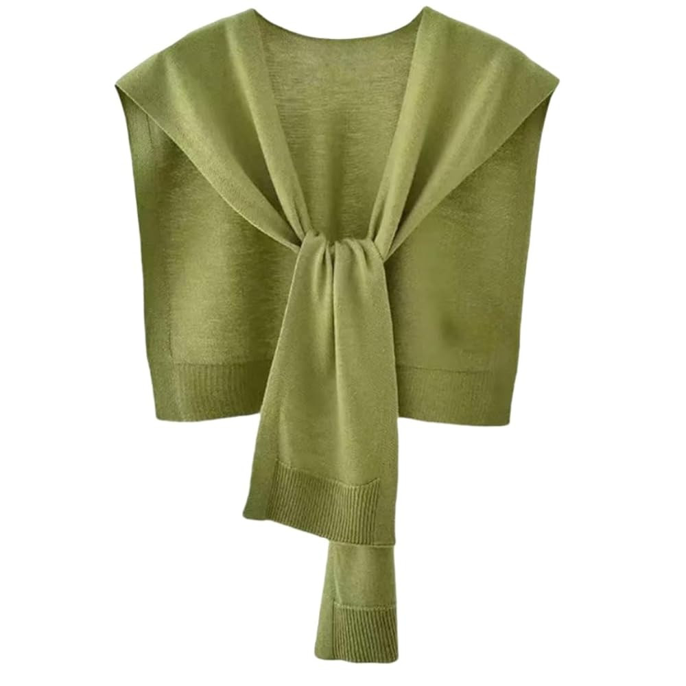 Sweater Shawl Wraps for Women Sweater Knitted Knotted Shawls Travel Casual Scarf Cape Shoulder To... | Amazon (US)