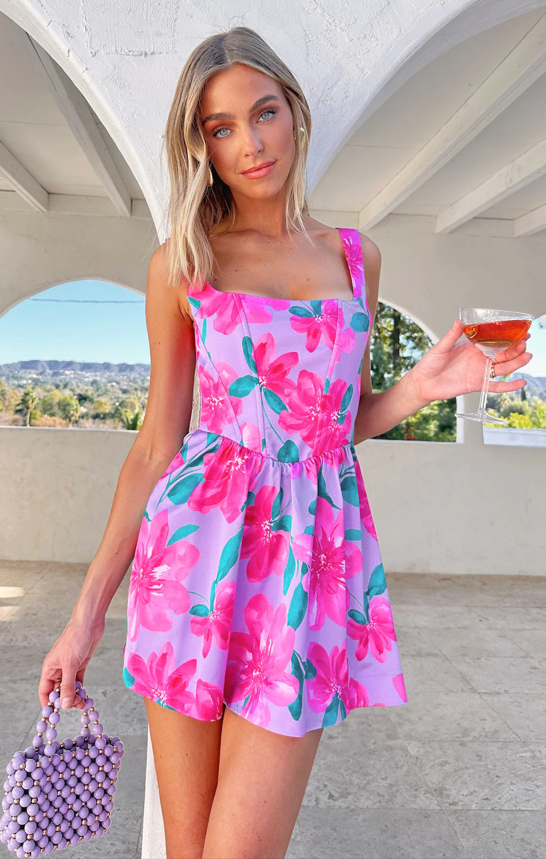 Nina Skort Dress ~ Garden Party Purple | Show Me Your Mumu