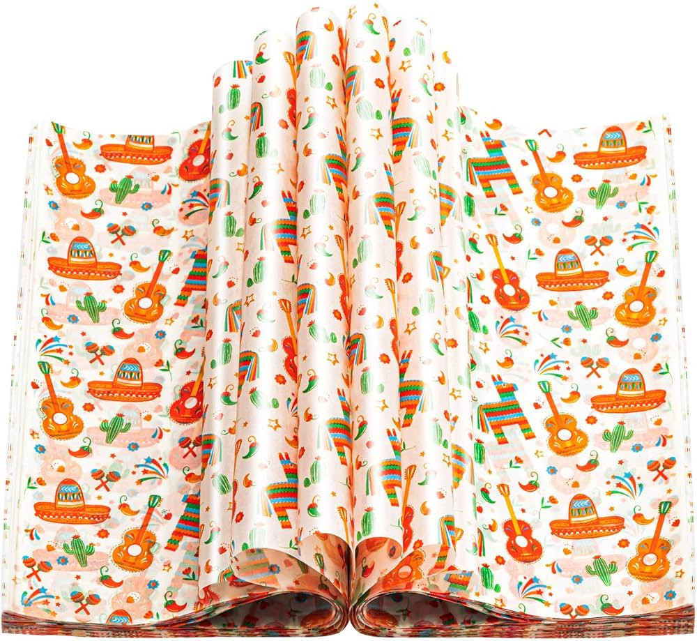 100 Pcs Mexican Wax Paper for Food, Wax Paper Sheets Deli Paper Sandwich Wrap Candy Cookies Wraps... | Amazon (US)