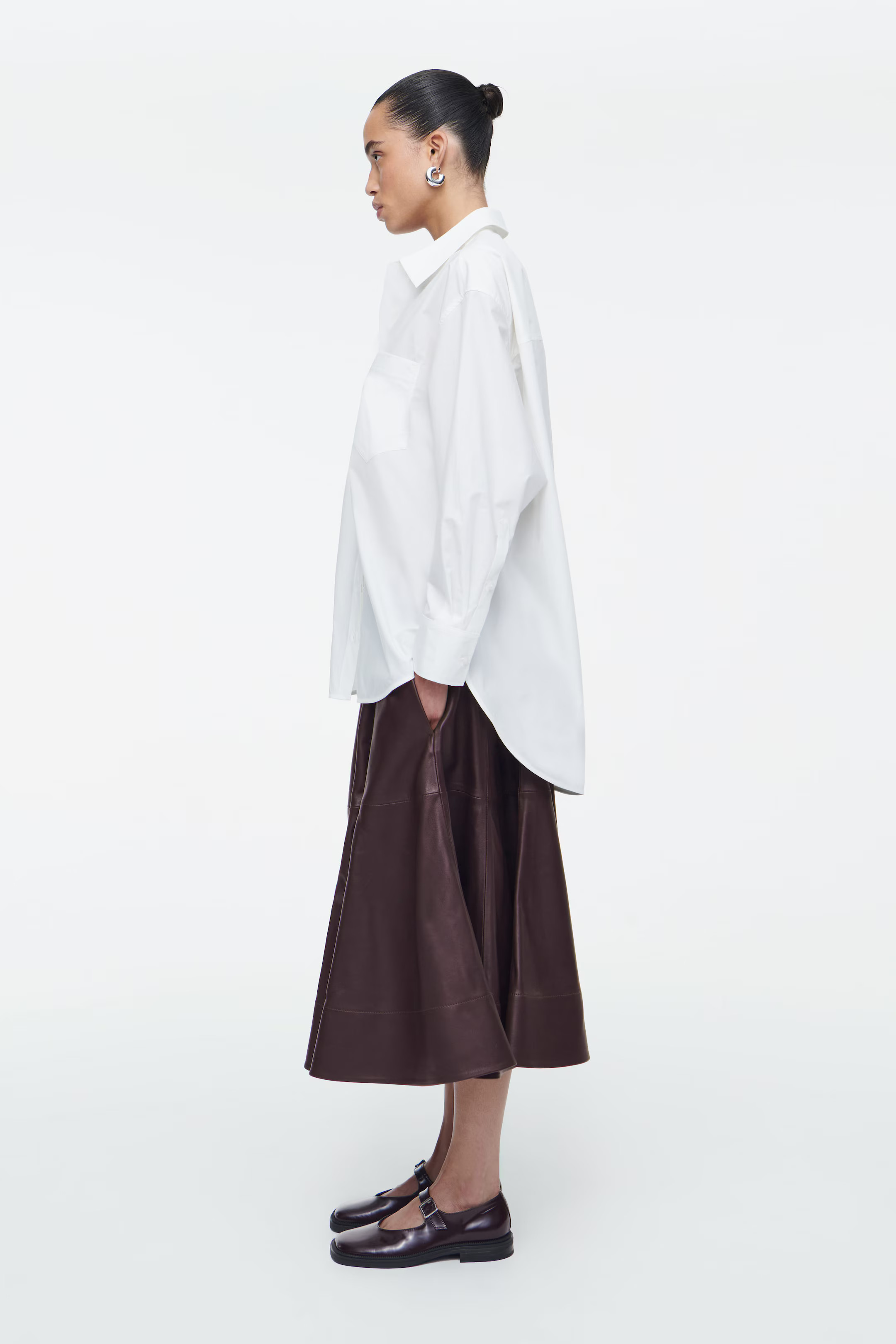 CHUNKY LEATHER MARY-JANE SHOES - BORDEAUX | COS | COS UK