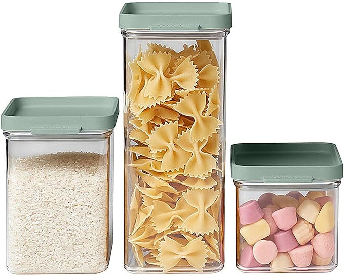 Mepal Vorratsdosen mit Deckel 3er-Set - Vorratsbehälter Luftdicht & Stapelbar - Küchenaufbewahr... | Amazon (DE)