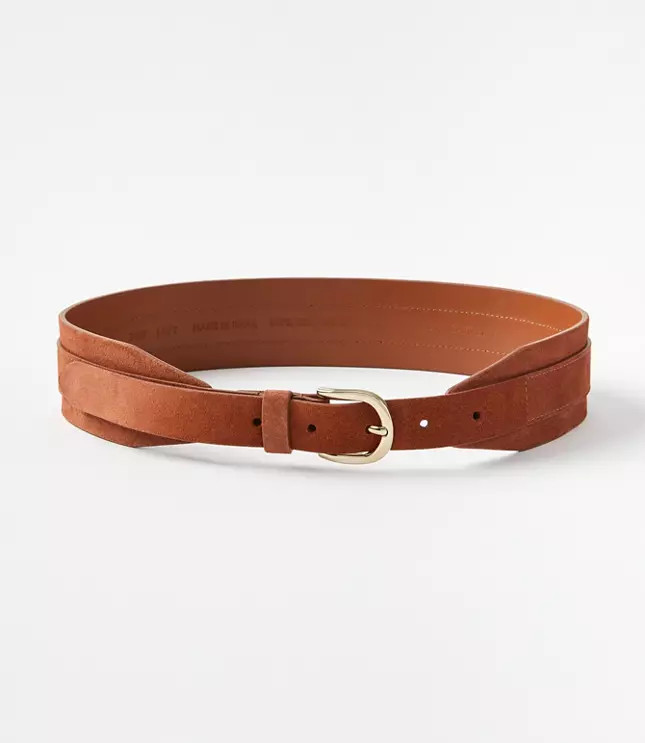 Suede Wide Waist Belt | LOFT