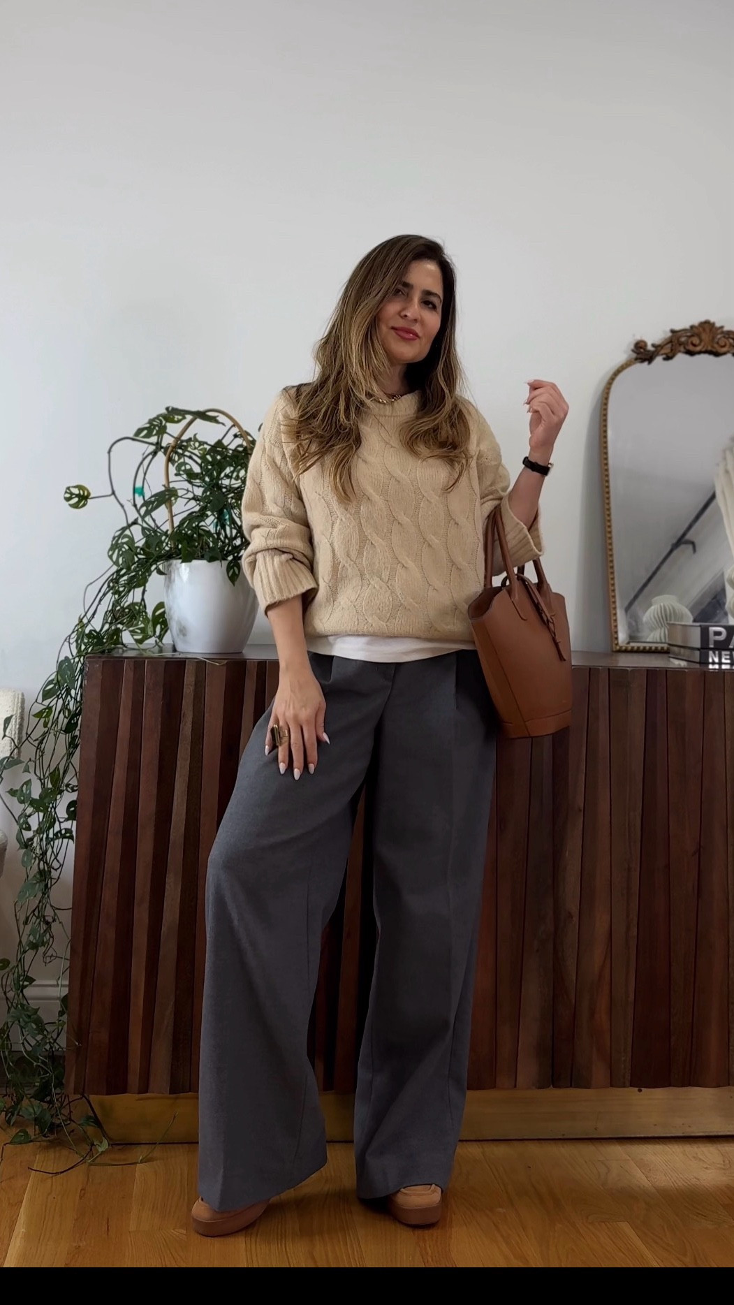 Proof that you don’t need a huge wardrobe to look polished: you just need the right layers. ✨ 

Let’s be real: most mornings we have about 5 minutes to feel like a human before the day takes over ☕️✨

This is my “no fail” formula for those days when you need to look polished but your brain has 20 tabs open 😂You don’t need a complicated wardrobe; you just need pieces that work for you, not against you.

The Formula:

1-Structured Trouser (Instant authority)
2-Textured Knit (Softness & comfort)
3-The “Layer Peek” (That white tee adds the effort you didn’t actually have to give!)

Dressing well isn’t about vanity; it’s about how you show up for yourself. When you feel put together, you move differently. You’ve got this my friend! 💪🏼

Now, help a girl out: Bag 1 or Bag 2 for a day of errands? 👇🏼

work outfits, spring break outfits, spring outfits 2026, date night outfits, 

#LTKSpringSale #LTKgrwm #LTKootd