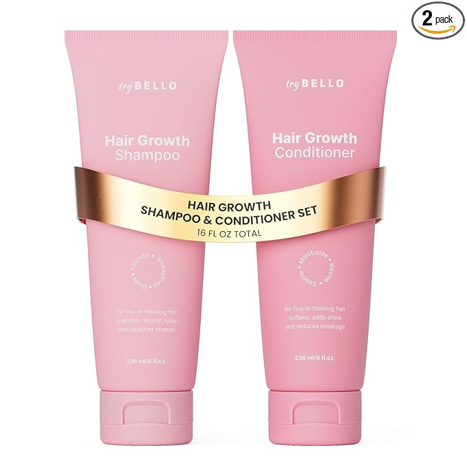 Amazon.com : Trybello Hair Growth Shampoo & Strengthening Conditioner Set | with DHT Blocker & Bi... | Amazon (US)