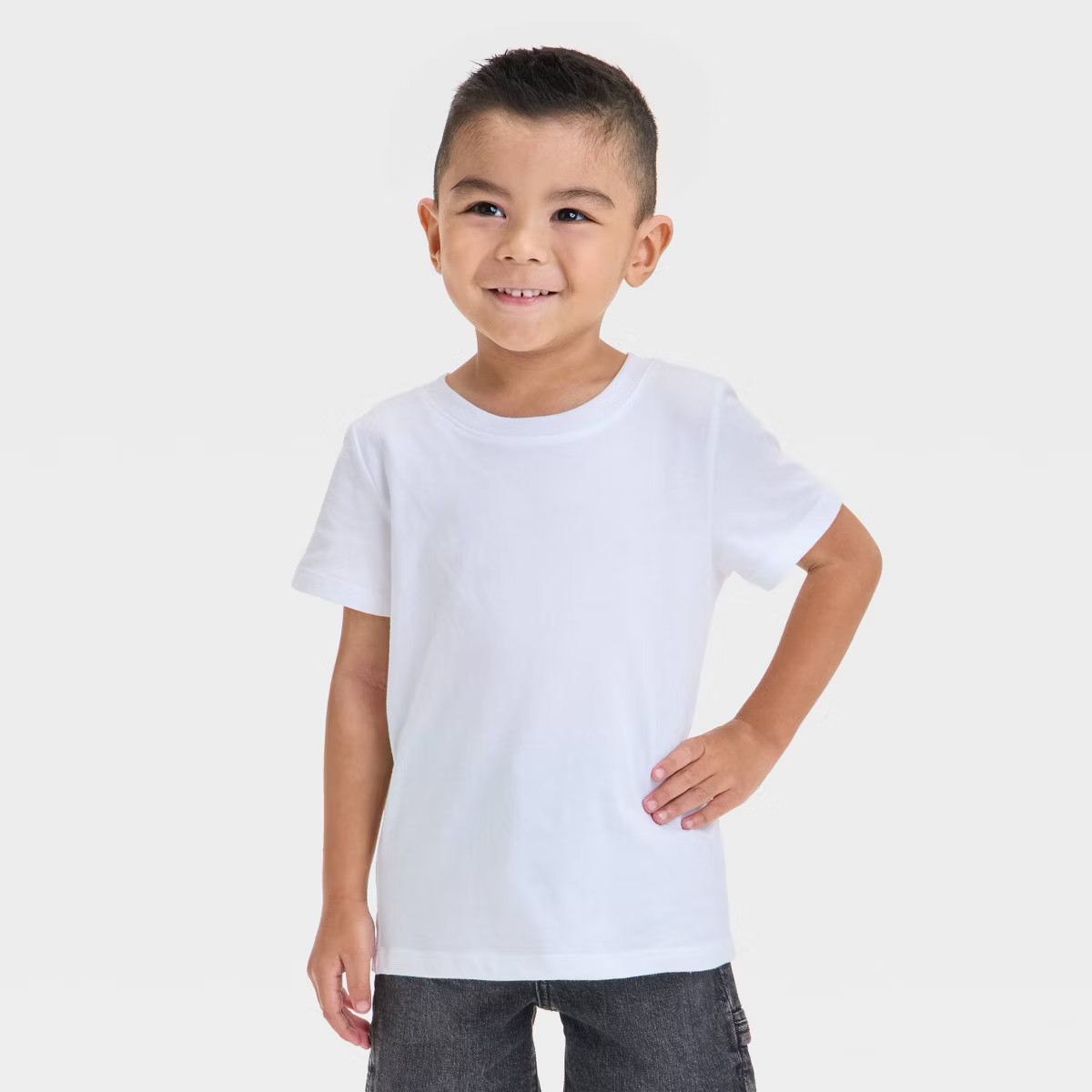 Toddler Boys' Short Sleeve Solid T-Shirt - Cat & Jack™ | Target