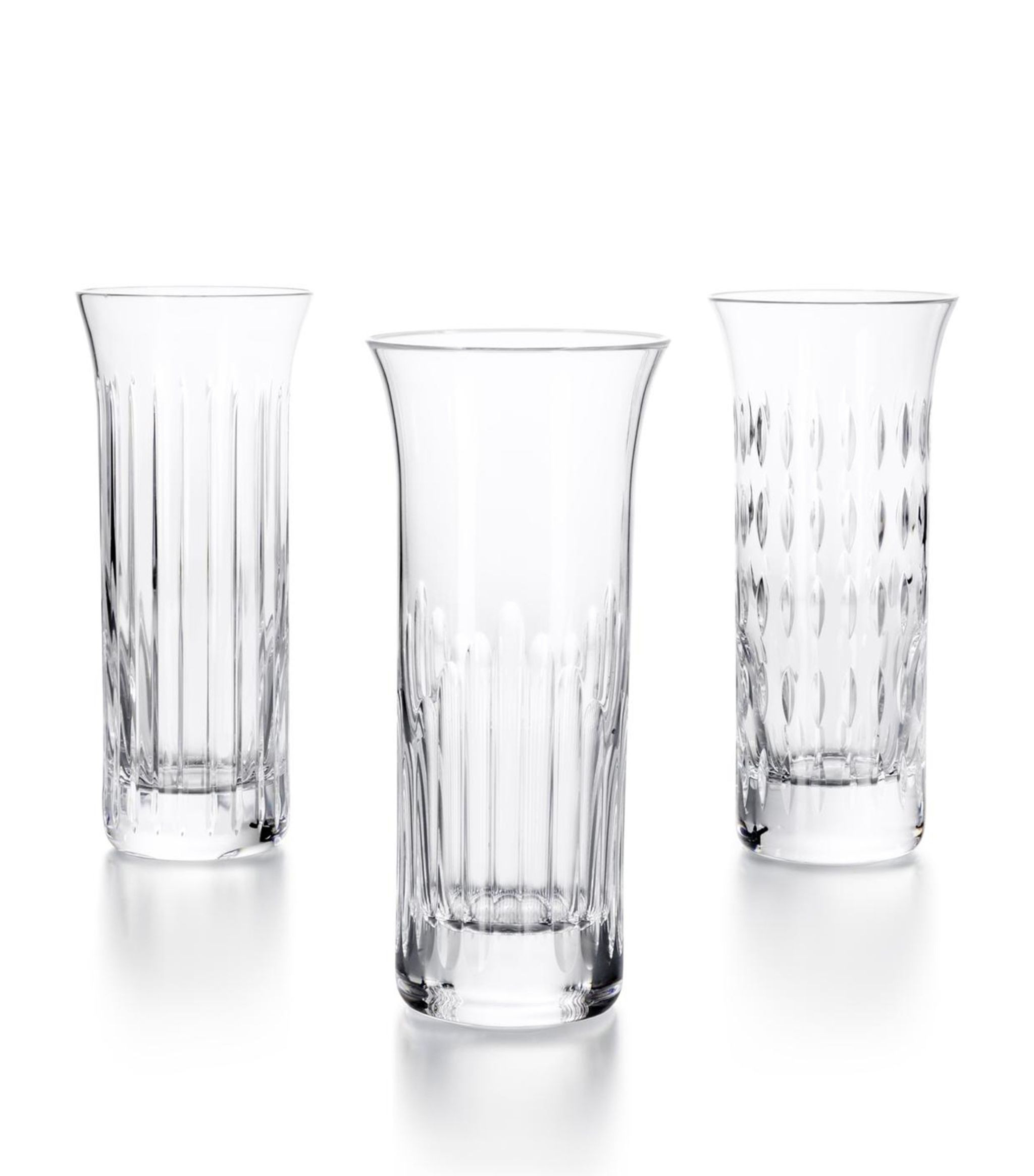 Baccarat Flora Crystal Vases (Set Of 3) | Harrods US | Harrods