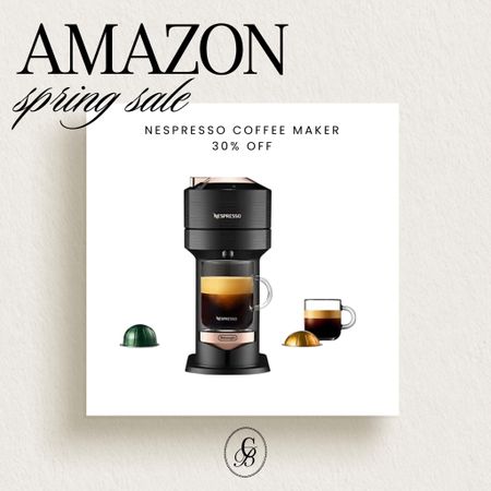 Amazon Spring Sale - Nespresso coffee maker 30% off! I purchased this and have been so happy with how much $$ I’m saving on coffee! 

Amazon, Rug, Home, Console, Amazon Home, Amazon Find, Look for Less, Living Room, Bedroom, Dining, Kitchen, Modern, Restoration Hardware, Arhaus, Pottery Barn, Target, Style, Home Decor, Summer, Fall, New Arrivals, CB2, Anthropologie, Urban Outfitters, Inspo, Inspired, West Elm, Console, Coffee Table, Chair, Pendant, Light, Light fixture, Chandelier, Outdoor, Patio, Porch, Designer, Lookalike, Art, Rattan, Cane, Woven, Mirror, Luxury, Faux Plant, Tree, Frame, Nightstand, Throw, Shelving, Cabinet, End, Ottoman, Table, Moss, Bowl, Candle, Curtains, Drapes, Window, King, Queen, Dining Table, Barstools, Counter Stools, Charcuterie Board, Serving, Rustic, Bedding, Hosting, Vanity, Powder Bath, Lamp, Set, Bench, Ottoman, Faucet, Sofa, Sectional, Crate and Barrel, Neutral, Monochrome, Abstract, Print, Marble, Burl, Oak, Brass, Linen, Upholstered, Slipcover, Olive, Sale, Fluted, Velvet, Credenza, Sideboard, Buffet, Budget Friendly, Affordable, Texture, Vase, Boucle, Stool, Office, Canopy, Frame, Minimalist, MCM, Bedding, Duvet, Looks for Less

#LTKSeasonal #LTKhome #LTKsalealert