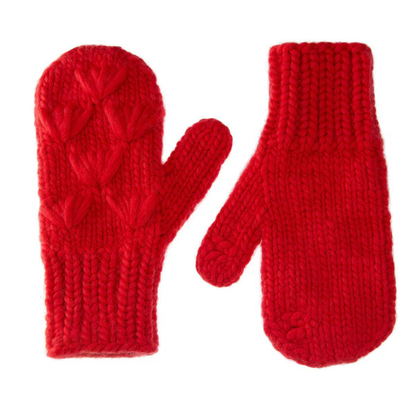 RED MOTLEY MITTENS | LELE SADOUGHI