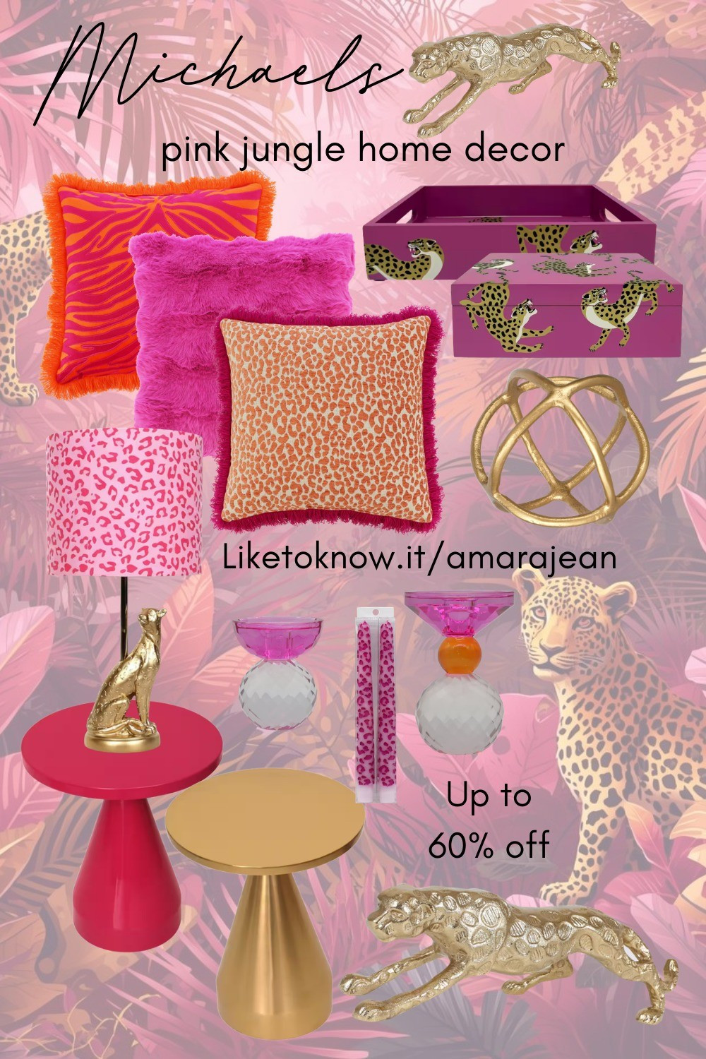 Pink jungle home spring decor on sale up to 60% off🩷🐆

#LTKHome #LTKSpringSale #LTKSaleAlert
