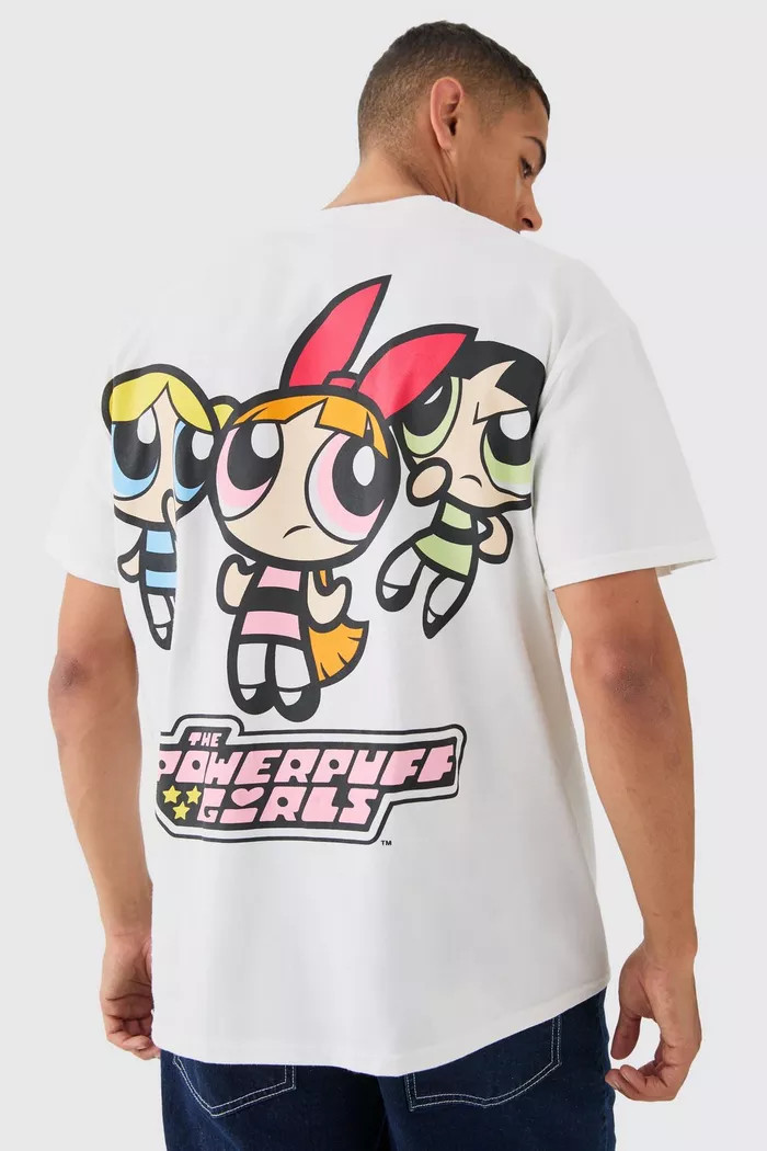 Oversized Large Scale Powerpuff Girls Back Print License T-shirt | boohoo (US & Canada)