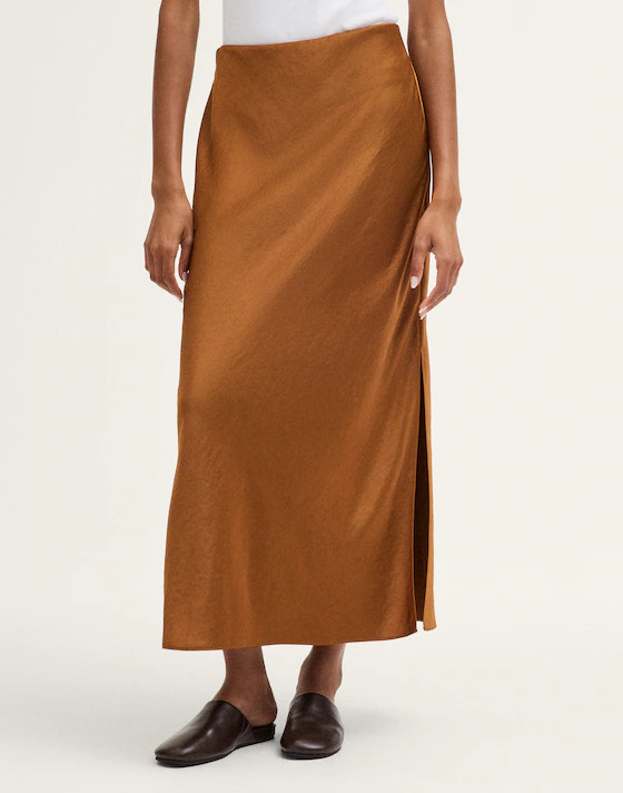 Satin Maxi Slip Skirt | Madewell