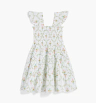 The Baby Ellie Nap Dress - Pink Ribbon Rose Ikat | Hill House Home US