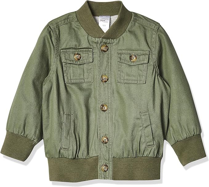 Simple Joys by Carter's Boys' Twill Button Up Jacket | Amazon (US)