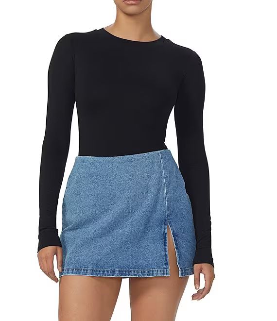 Carson Crew Neck Long Sleeve Knit Bodysuit | Dillard's