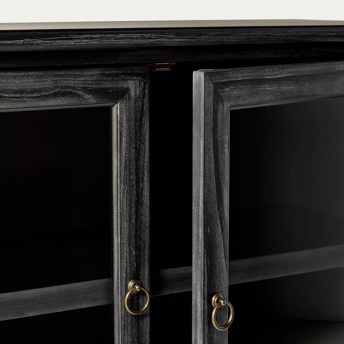 Killybrooke 2 Door Glass Cabinet Black - Threshold™ designed with Studio McGee | Target