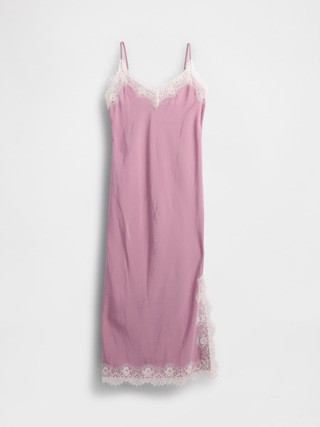 Lace-Trim Maxi Slip Dress | Gap (US)