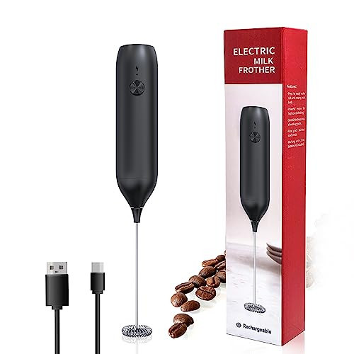 Handheld Coffee Frother,USB-Rechargeable Hand Frother,Adjustable Handheld Milk Frother for Cappuccinos, Hot Chocolate, Milkshakes, Egg Mix | Amazon (US)